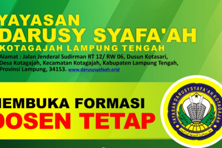 Lowongan Dosen Tetap di STIS Darusy Syafaah Lampung Tengah